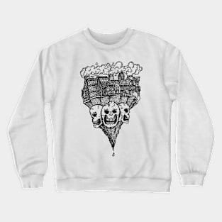 Earthquake Skull On Earth Crewneck Sweatshirt